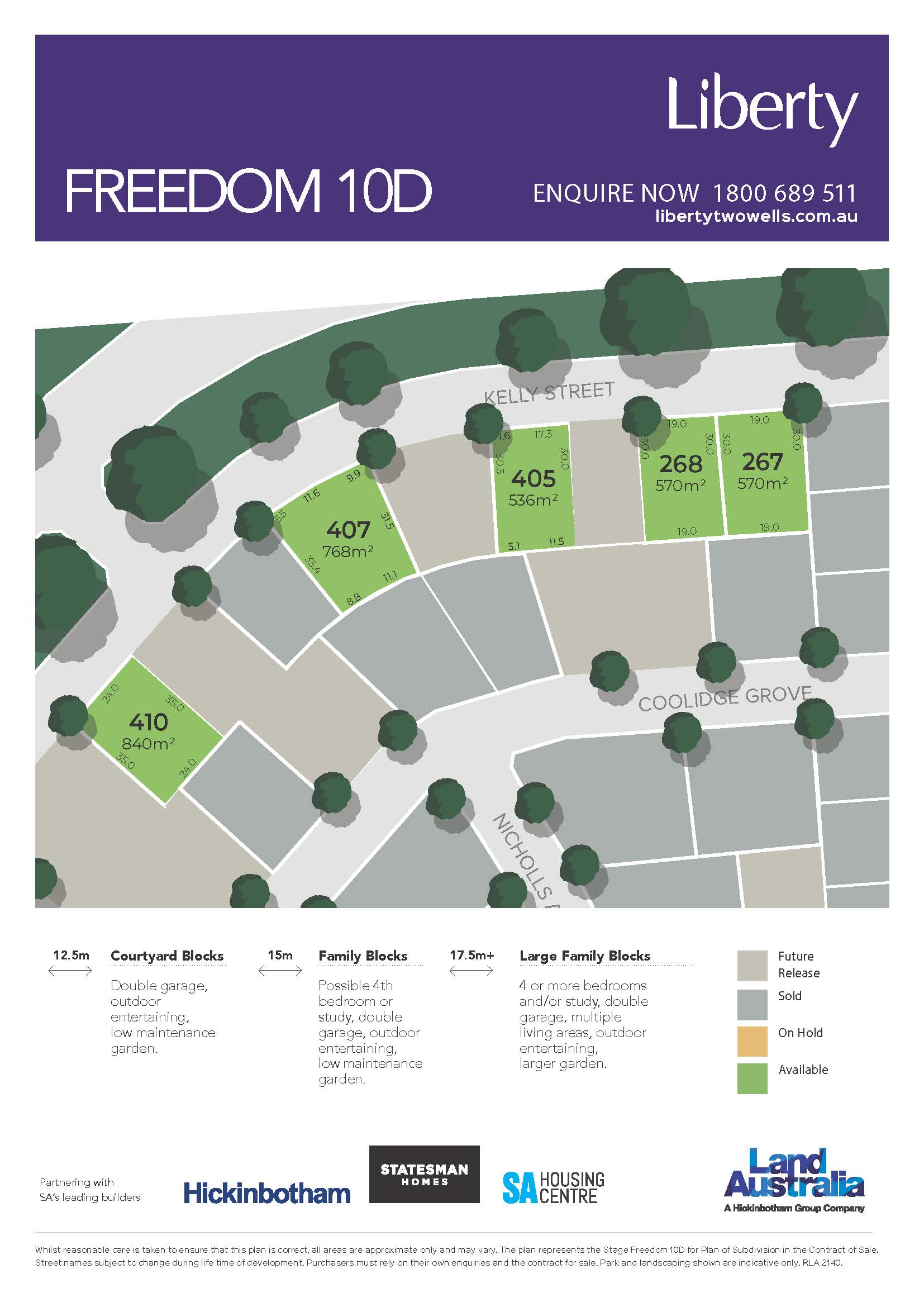 [Land for Sale] Liberty Estate, Two Wells OpenLot